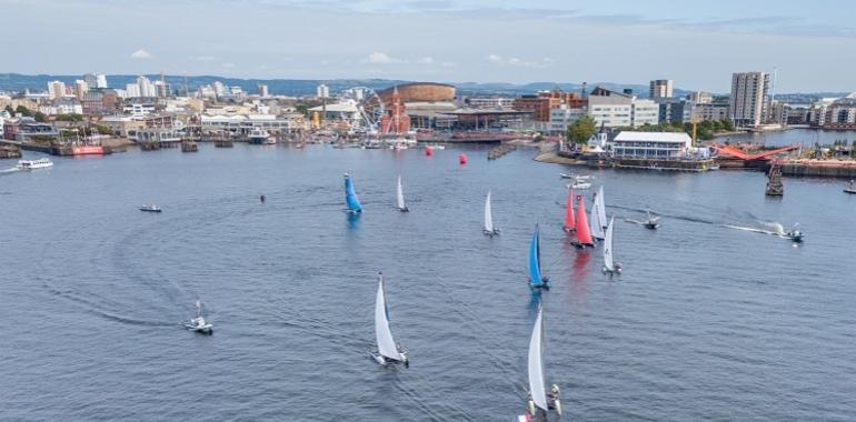 Flat calms on Cardiff Bay hinder sailing on penultimate day