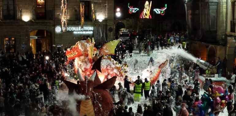 La peña “La Liga de la Justicia”, Reyes del Goxu y la Faba del Antroxu 2018