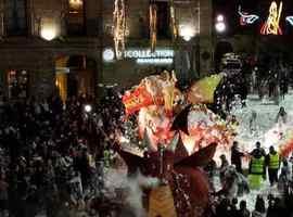 La peña “La Liga de la Justicia”, Reyes del Goxu y la Faba del Antroxu 2018