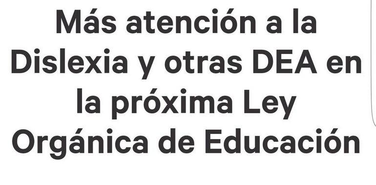 Por un Plan Nacional de Dislexia: change.org/dislexia