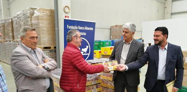 Ecovidrio y Cogersa donan 500 botes de cacao al Banco de Alimentos de Asturias