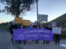 Protesta en Candamo contra las matanzas de lobos en Asturias