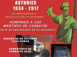 Homenaje en Carbayín Alto a los mártires de la Revolución del 34