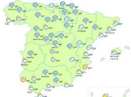 Lluvias, bajada de temperaturas y algo de nieve el fin de semana