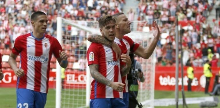 Otros tres puntos para el Sporting frente al Las Palmas en El Molinón