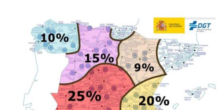 La DGT espera 77.000 desplazamientos en Asturias en el Puente del Pilar