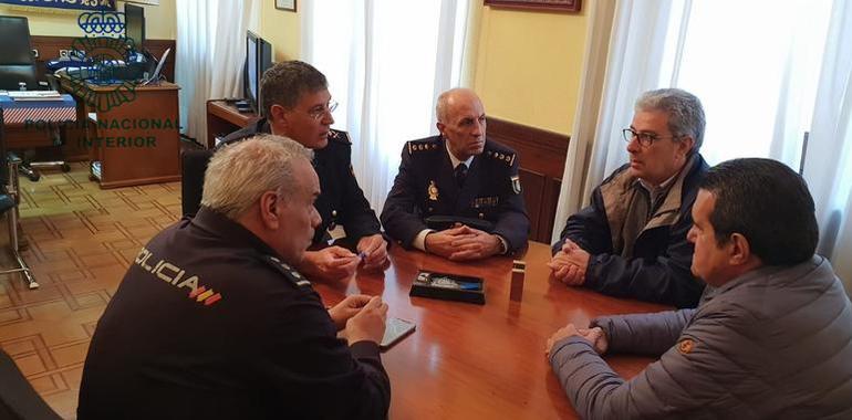 La Policía de Asturias se reúne con los organizadores del Rally Princesa de Asturias