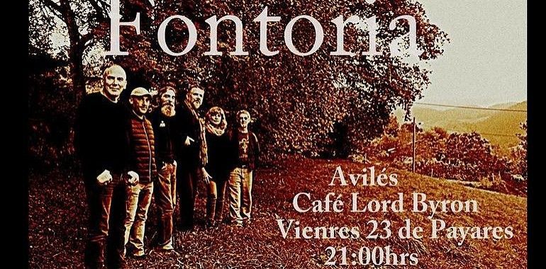 El folk de Proyecto Fontoria, en el café Lord Byron de Avilés