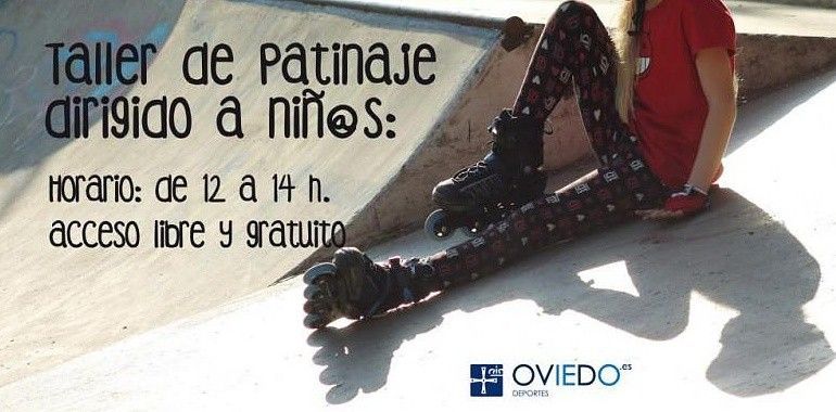 Oviedo ofrece un taller de patinaje gratuito para niños en La Florida y en La Corredoria