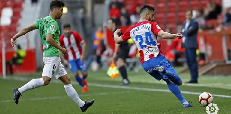 Álex Alegría anota el tanto rojiblanco y 3 puntos frente al Almeria