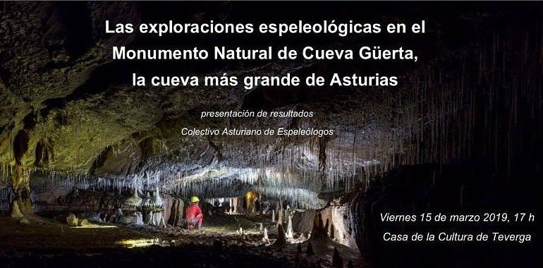 Mañana se presenta el estudio espeleológico del Monumento Natural de Cueva Güerta en Teverga