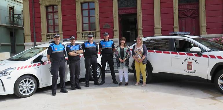 La Policía Local de Carreño estrana vehículos híbridos