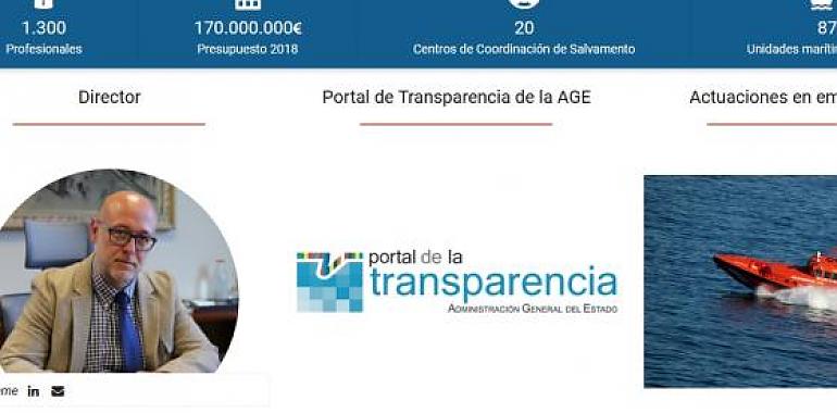 Salvamento Marítimo lanza un site de transparencia en su propia web