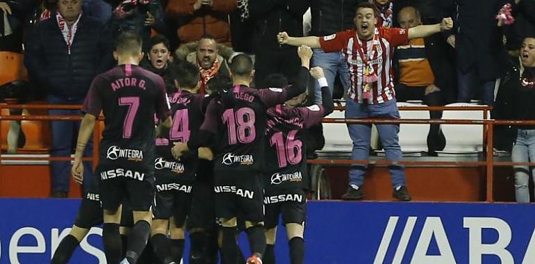 Dos goles de Djuka aseguran los tres puntos de Lugo al Sporting