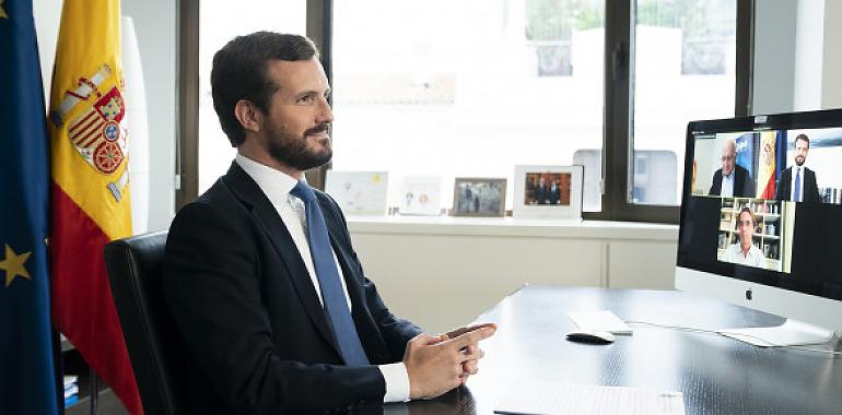 Pablo Casado acusa a Pedro Sánchez de la desastrosa gestión de Ayuso