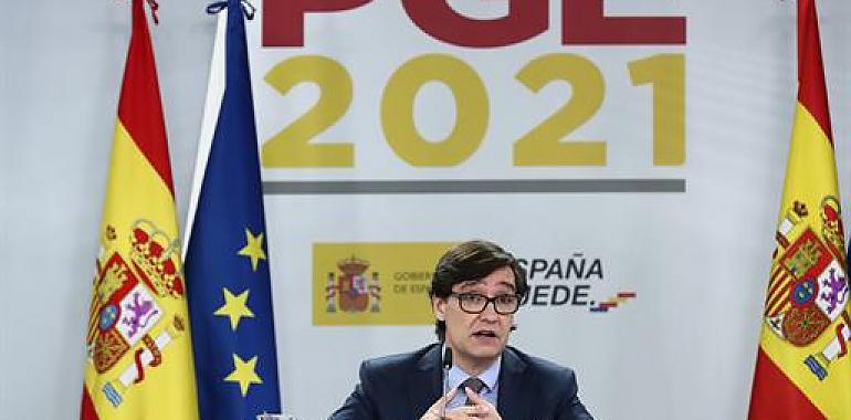 Los PGE para 2021 multiplican por más de diez la dotación del Ministerio de Sanidad