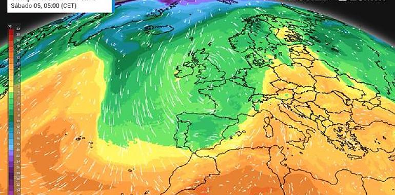 Ambiente variable e inestable debido a una posible borrasca sobre Asturias