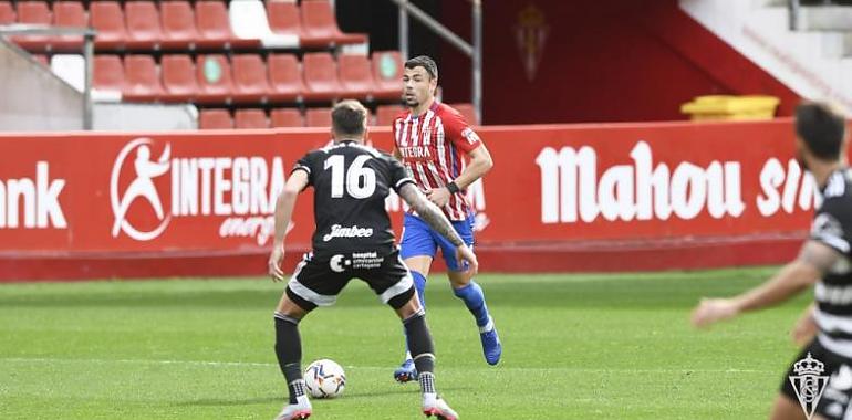 Empate sin goles en El Molinón frente al Cartagena