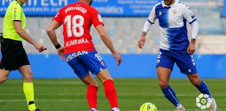 Reparto de puntos entre el Sabadell y el Real Sporting (1-1)