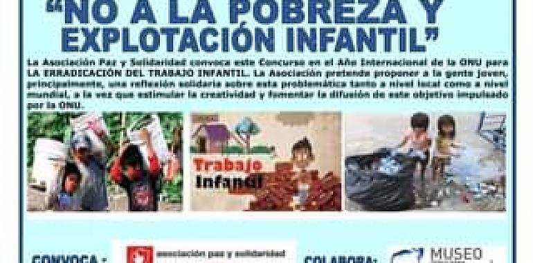  El Museo de la Historia Urbana de Avilés colabora en el concurso de carteles "No a la pobreza y explotación infantil"