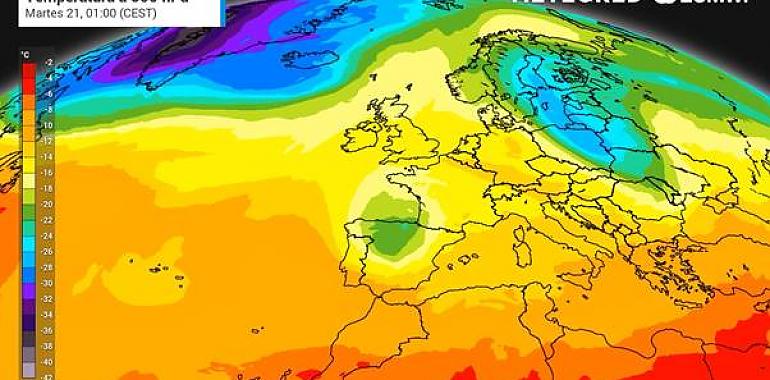 Una DANA acecha a Asturias para lunes y martes próximos