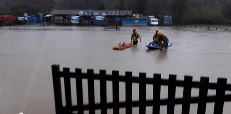 Inundaciones en Asturias por la lluvia torrencial