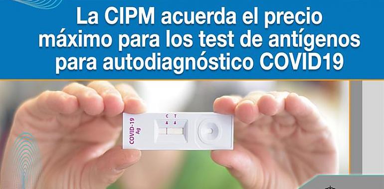 Los test de antígenos de autodiagnóstico costarán máximo 2,94 euros