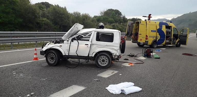 Herido grave en accidente de tráfico esta mañana a la altura de Llanes