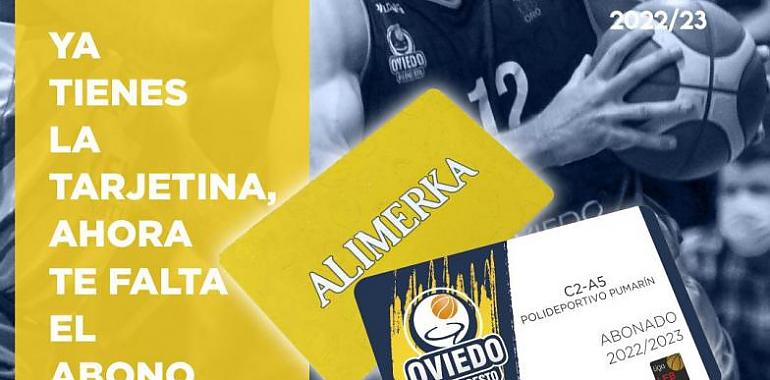 El Alimerka Oviedo Baloncesto comienza la campaña de abonados "Ya tienes la tarjetina, sólo te falta el abono"