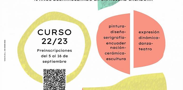 Si aún no te has apuntado en Taller 3 de Oviedo tienes tiempo hasta el día 16