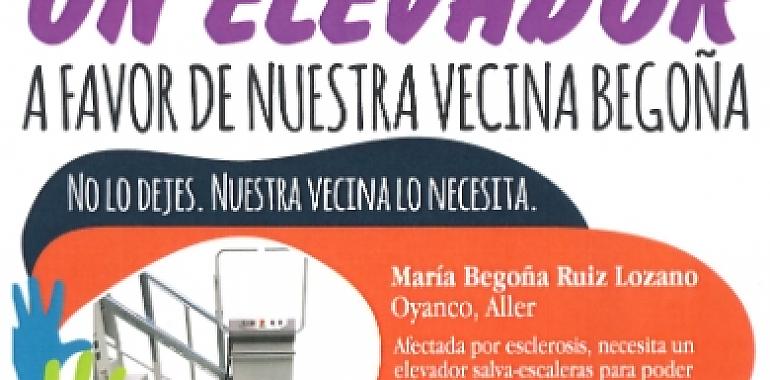 Aller Solidario con su vecina Begoña (Oyanco)