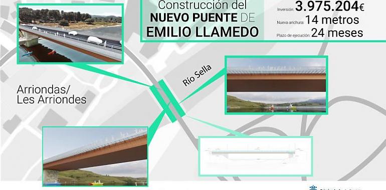 Casi cuatro millones para la ampliación del puente Emilio Llamedo de Arriondas/Les Arriondes