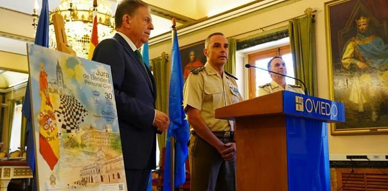 Jura de Bandera para población civil en Oviedo