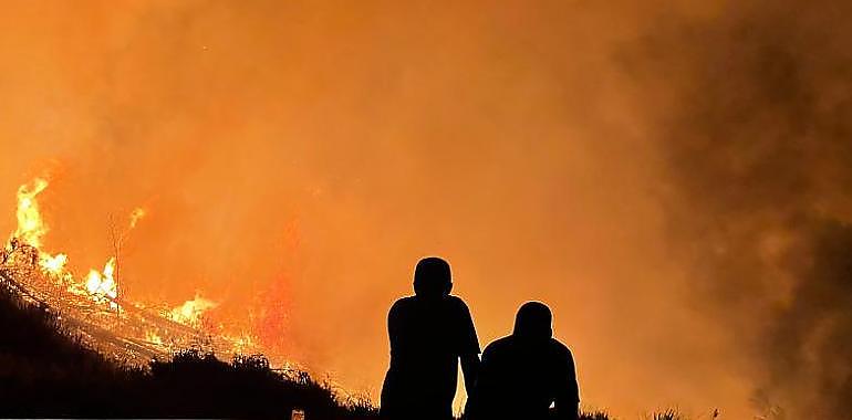 A estas horas se contabilizan en Asturias doce incendios forestales