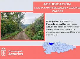 Mejoras en el camino de Castañéu: Fomento invierte 44.700 euros para renovar el drenaje y el firme