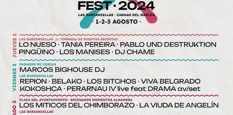 El Prestoso Fest desvela su cartel y promete un agosto inolvidable en Cangas del Narcea