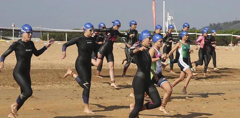 El Campeonato de Asturias de Triatlón Sprint y Nacional Militar reúnen en Gijón a la élite del triatlón