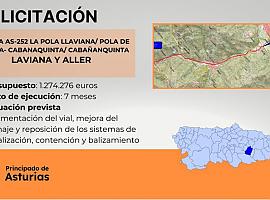 1,2 millones de euros para mejorar la carretera AS-252 en Laviana