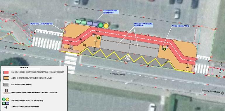 Inversión de 380.000 euros en la modernización del intercambiador de La Laboral en Gijón/Xixón