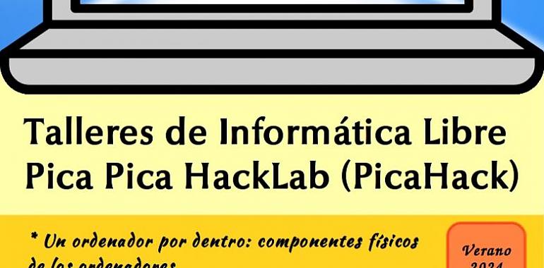 Pica Pica HackLab anuncia talleres de informática libre para este verano en Asturias