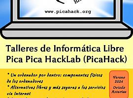 Pica Pica HackLab anuncia talleres de informática libre para este verano en Asturias