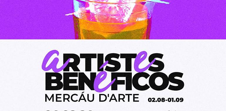 Inauguración de la exposición "Artistas Benéficos" en el Antiguo Balneario de Borines para rehabilitar La Benéfica de Piloña