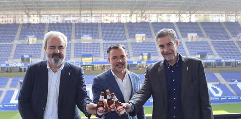 Mahou Cinco Estrellas refuerza su compromiso con el Real Oviedo y el fútbol asturiano