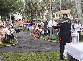 San Agustín revive la llegada de Pedro Menéndez en una emocionante recreación histórica previa del Día de Asturias