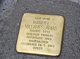  Asturias honra la memoria de Manuel Villares Arias en Castropol con la colocación de un Stolpersteine en su nombre