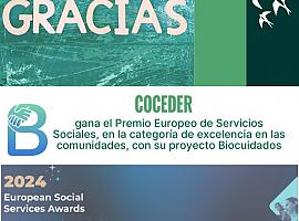 COCEDER recibe el Premio Europeo de Servicios Sociales por su innovador proyecto BIOCUIDADOS en entornos rurales