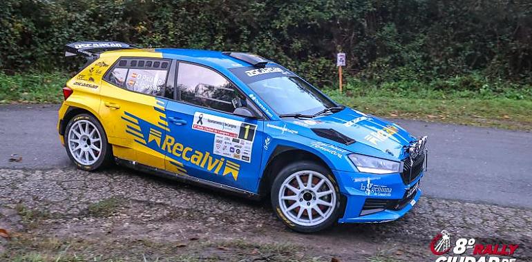 Óscar Palacio y Alberto Iglesias dominan el 8º Rally Ciudad de Langreo en una emocionante jornada de alta competición