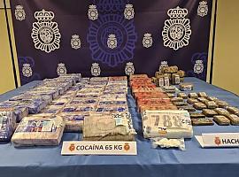 Desarticulada una de las mayores redes de narcotráfico del norte de España: Detenida en Gijón una mujer con 50 kilos de cocaína