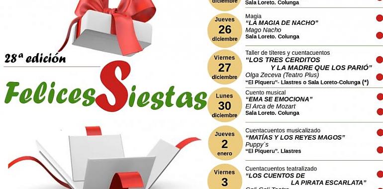 Colunga llena la Navidad de magia con el programa “Felices Siestas”