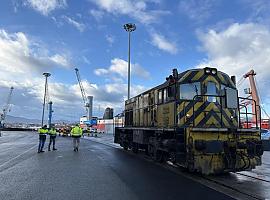 El trazado ferroviario del Muelle de Valliniello supera con éxito su prueba de circulación